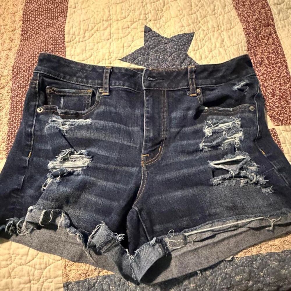 American-eagle Women's Navy and Blue Shorts